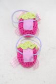 画像2: Nile Perch / いちごヘアゴム  ピンク H-26-03-21-1014-LO-AC-NS-ZH (2)