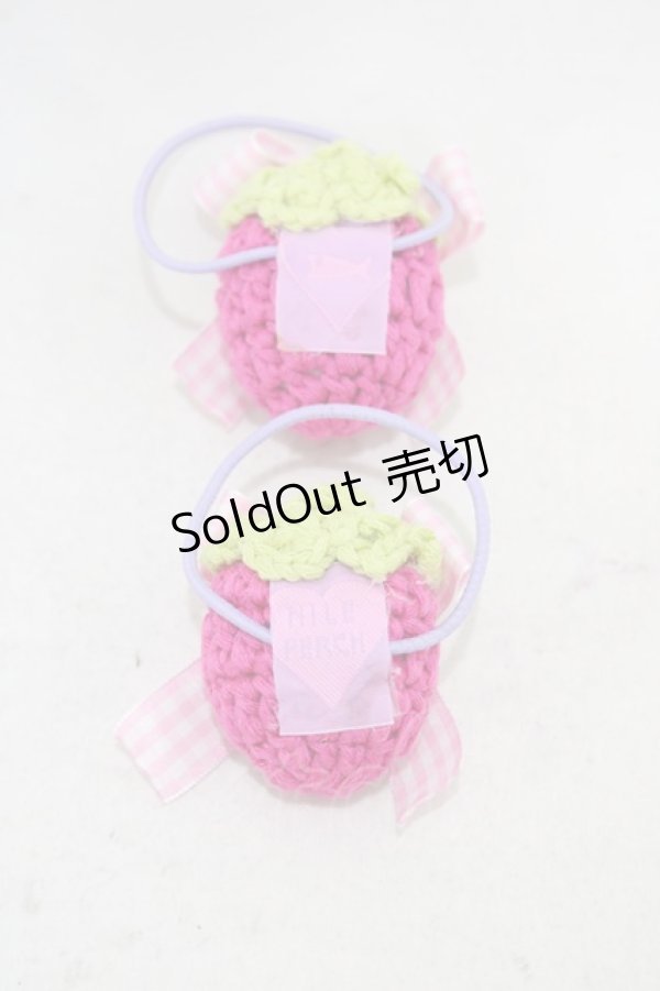 画像2: Nile Perch / いちごヘアゴム  ピンク H-26-03-21-1014-LO-AC-NS-ZH (2)