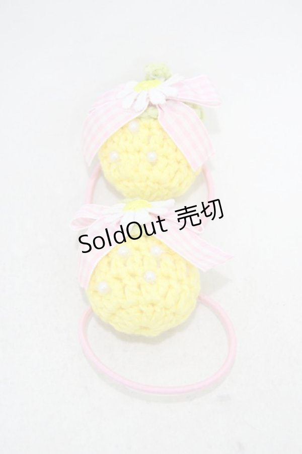 画像1: Nile Perch / いちごヘアゴム  イエロー H-26-03-21-1015-LO-AC-NS-ZH (1)