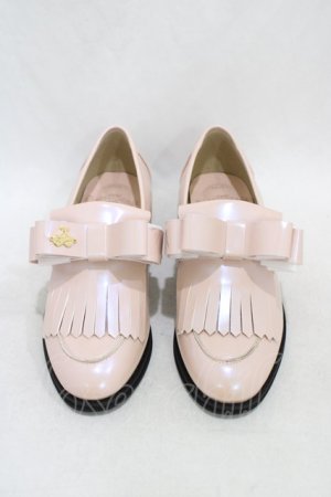 画像: RoseMarie seoir / ribbon&charm loafer M/約23.5cm パールピンク H-26-03-21-1002-LO-SH-NS-ZH