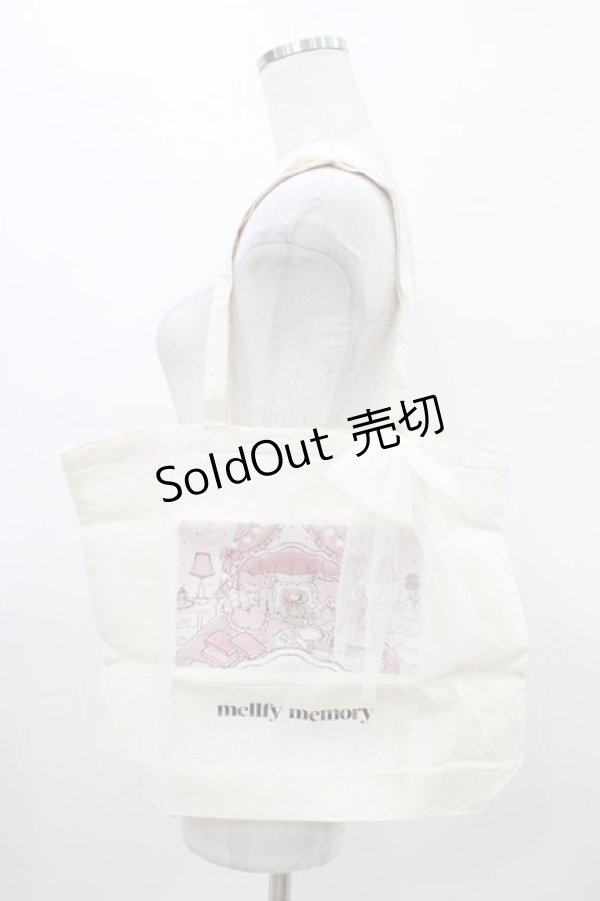 画像1: mellfy memory / mellfy memory×やよいコラボトートバッグ  ベージュ H-26-03-21-1027-0-BG-NS-ZH (1)