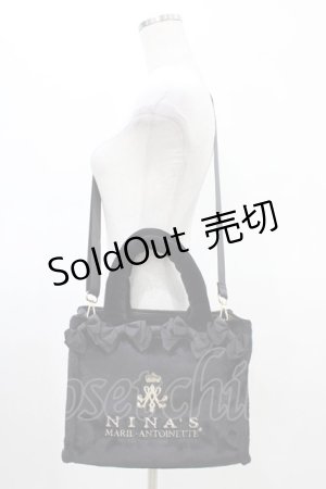 画像: m petit by misako / NINA'Sコラボ 2Wayバッグ  ブラック H-26-03-21-1032-LO-BG-NS-ZH