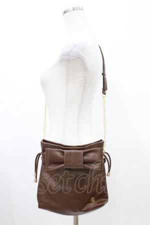 画像: m petit by misako / AMリボンキンチャクSLD  ブラウン H-26-03-21-1033-LO-BG-NS-ZH