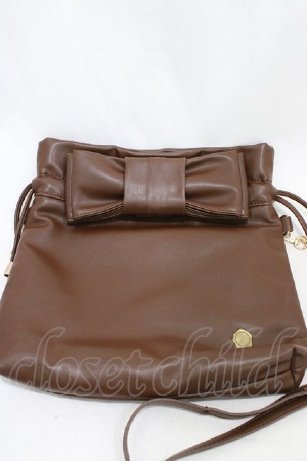 画像3: m petit by misako / AMリボンキンチャクSLD  ブラウン H-26-03-21-1033-LO-BG-NS-ZH (3)