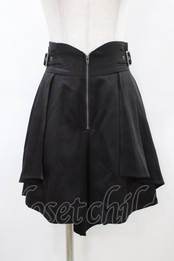 画像1: axes femme POETIQUE / バッスルデザインショートパンツ M ブラック H-26-03-21-1035-AX-PA-NS-ZH (1)