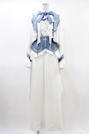 画像: Xiong Dou Jiang（海外ロリータブランド） / 王子風4点セット XL 白 H-26-03-21-1036-0-OP-NS-ZH
