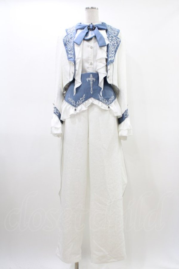 画像1: Xiong Dou Jiang（海外ロリータブランド） / 王子風4点セット XL 白 H-26-03-21-1036-0-OP-NS-ZH (1)