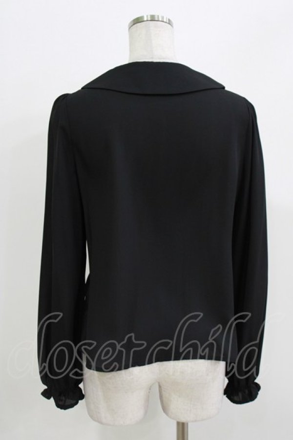 画像3: Ank Rouge / レースリボンブラウス M ブラック H-26-03-21-052-CA-BL-NS-ZH (3)