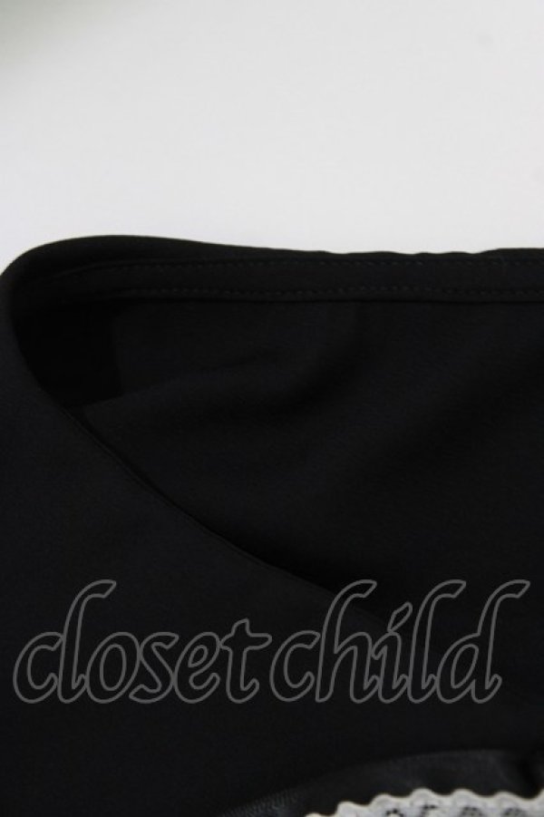 画像4: Ank Rouge / レースリボンブラウス M ブラック H-26-03-21-052-CA-BL-NS-ZH (4)