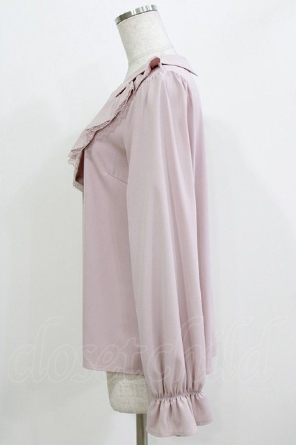 画像2: Ank Rouge / PetitRoseヨークフリルブラウス M ピンク H-26-03-21-054-CA-BL-NS-ZH (2)