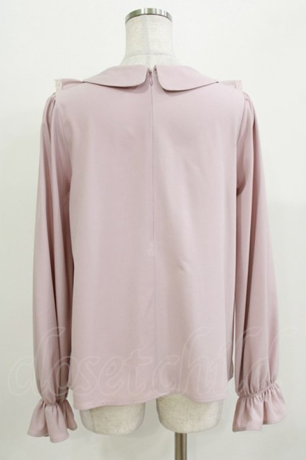 画像3: Ank Rouge / PetitRoseヨークフリルブラウス M ピンク H-26-03-21-054-CA-BL-NS-ZH (3)