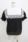 画像3: MA*RS / 十字架刺繍セーラーブラウス Free ブラック H-26-03-21-055-EL-BL-NS-ZH (3)