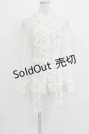 画像: Hime Garden（海外ロリータブランド） / フリルブラウス L オフ H-26-03-21-059-PU-BL-NS-ZH
