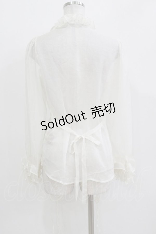 画像3: Hime Garden（海外ロリータブランド） / フリルブラウス L オフ H-26-03-21-059-PU-BL-NS-ZH (3)