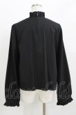 画像3: DearMyLove / ハイネック ピンタックブラウス LL ブラック H-26-03-21-062-EL-BL-NS-ZH (3)