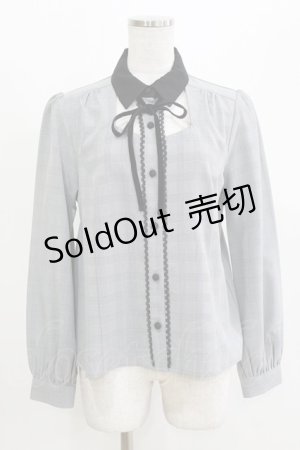 画像: Ank Rouge / フロント開きブラウス M ブラック H-26-03-21-064-CA-BL-NS-ZH