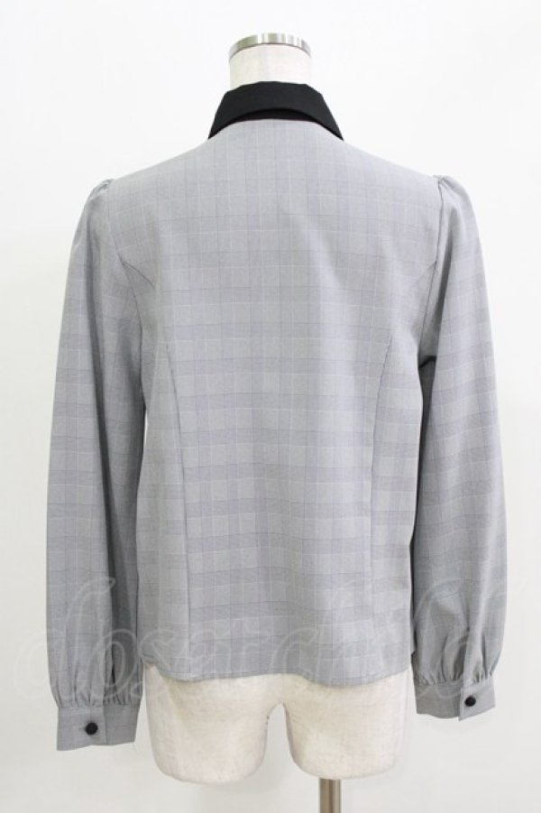 画像2: Ank Rouge / フロント開きブラウス M ブラック H-26-03-21-064-CA-BL-NS-ZH (2)