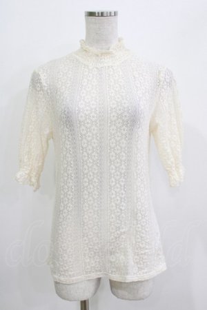 画像: F&A / 5分袖ストライプレーストップス Free IVORY H-26-03-21-065-LO-TO-NS-ZH