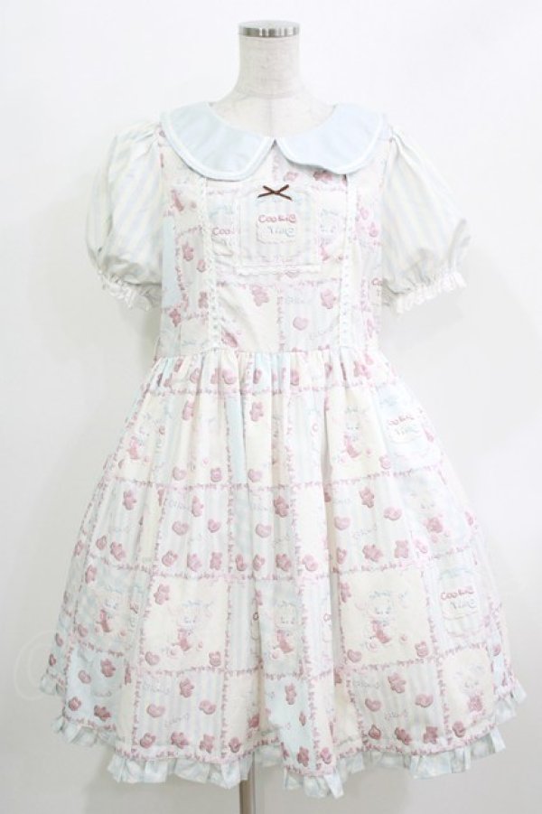 画像1: GZYRZ（海外ロリータブランド） / ワンピース 2XL サックス H-26-03-21-006-PU-OP-NS-ZH (1)