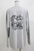 画像2: pium / pium teddy friends オーバーサイズロングTシャツ Free ブルーグレー H-26-03-21-068-0-TS-NS-ZH (2)