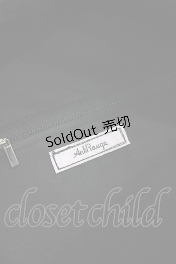 画像4: Ank Rouge / A4キルティングリボンリュック  ブラック H-26-03-21-071-CA-BG-NS-ZH (4)