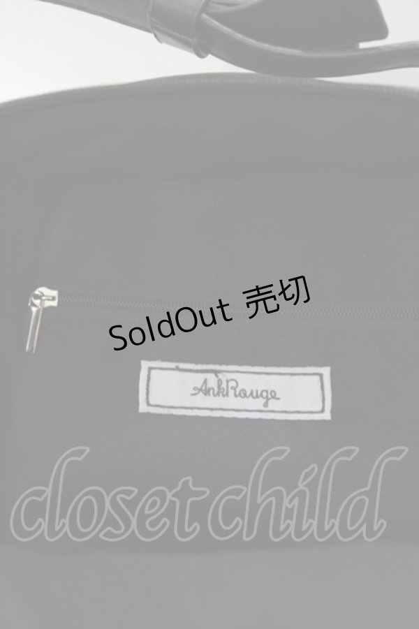 画像4: Ank Rouge / 合皮スピンドルリュック+ツイードリュック  黒/ピンク H-26-03-21-074-CA-BG-NS-ZH (4)