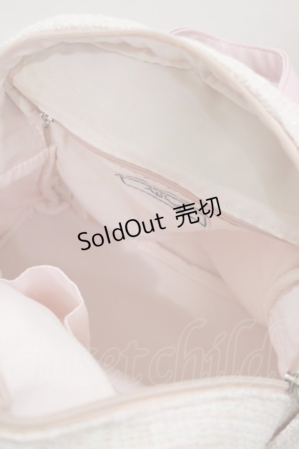 画像8: Ank Rouge / 合皮スピンドルリュック+ツイードリュック  黒/ピンク H-26-03-21-074-CA-BG-NS-ZH (8)