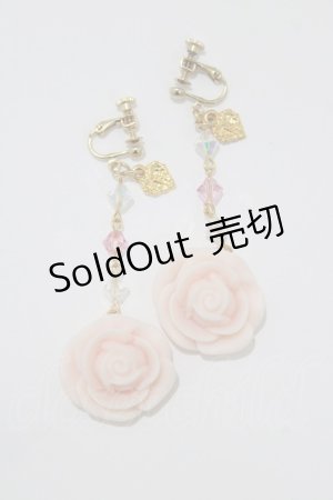 画像: BABY,THE STARS SHINE BRIGHT / Rose Boudoirイヤリング  ピンク H-26-03-21-076-BA-AC-NS-ZH