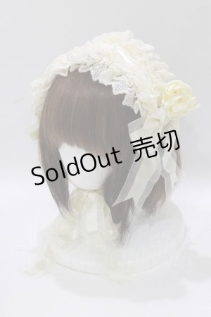 画像: ALICE and the PIRATES / エアリーローズヘッドドレス  生成り H-26-03-21-078-PA-AC-NS-ZH