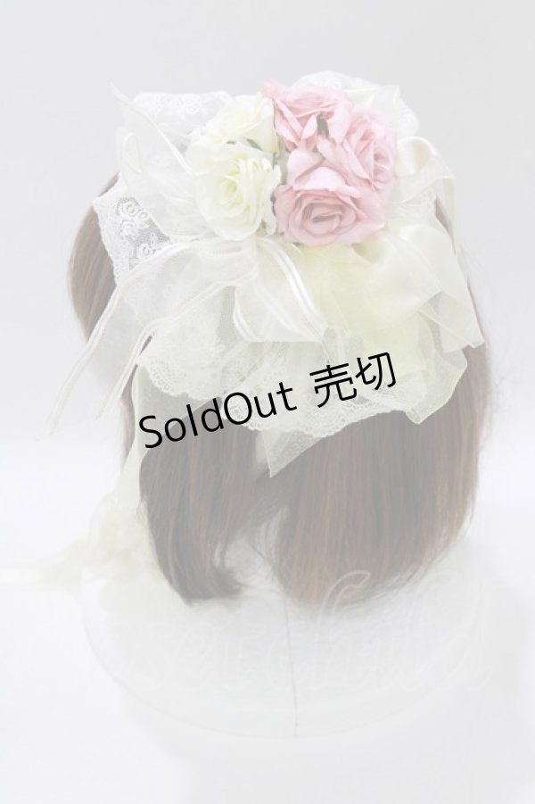 画像2: BABY,THE STARS SHINE BRIGHT / スカーレットヘッドドレス  生成り H-26-03-21-079-BA-AC-NS-ZH (2)