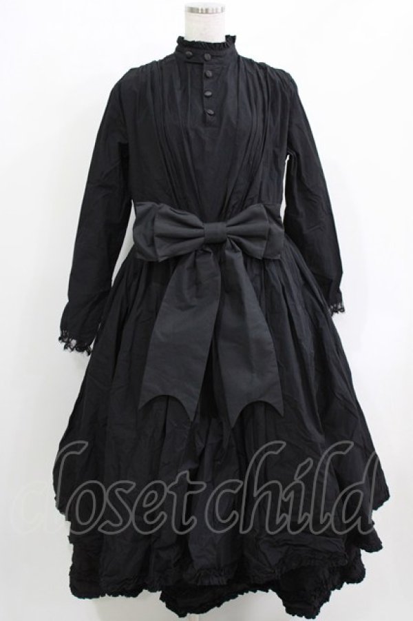画像1: Bunny Witch（海外ロリータブランド） / ロングワンピース Free ブラック H-26-03-21-082-PU-OP-NS-ZH (1)