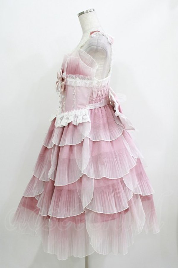 画像5: Elpress（海外ロリータブランド） / 人魚のウロコ ジャンパースカート 2 ピンク H-26-03-21-008-PU-OP-NS-ZH (5)