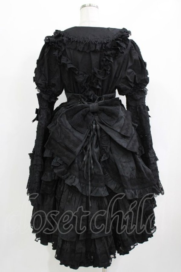 画像3: Lost Aqua（海外ロリータブランド） / Hybrid Moonlight Dollジャンパースカートセット ブラウスXXL/スカートXL ブラック H-26-03-21-010-PU-OP-NS-ZH (3)