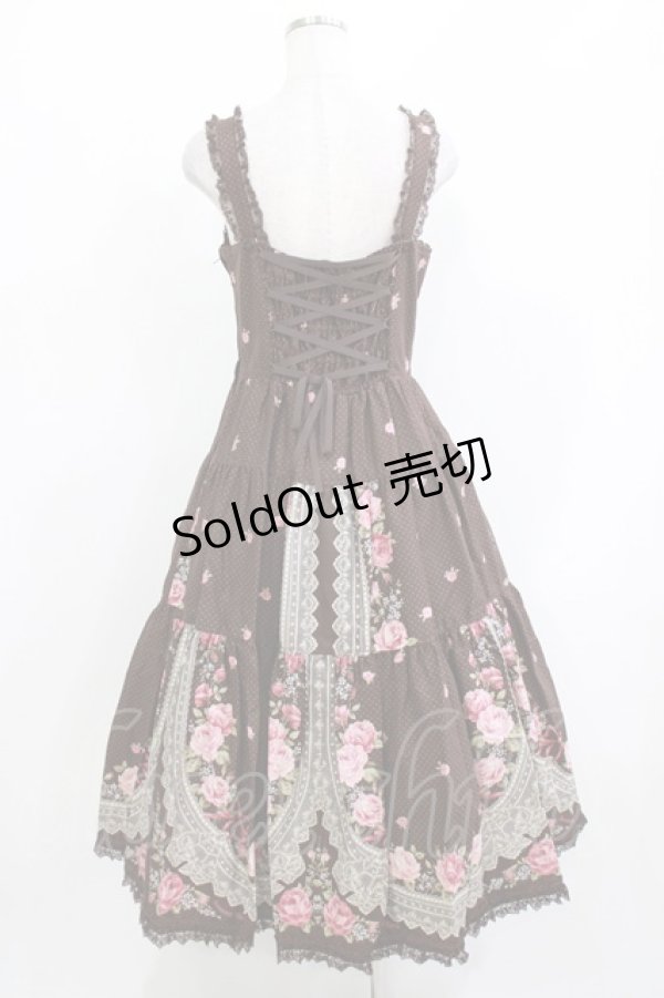 画像3: Innocent World / ラウレッタローズジャンパースカート L ショコラ H-26-03-21-011-IW-OP-NS-ZH (3)