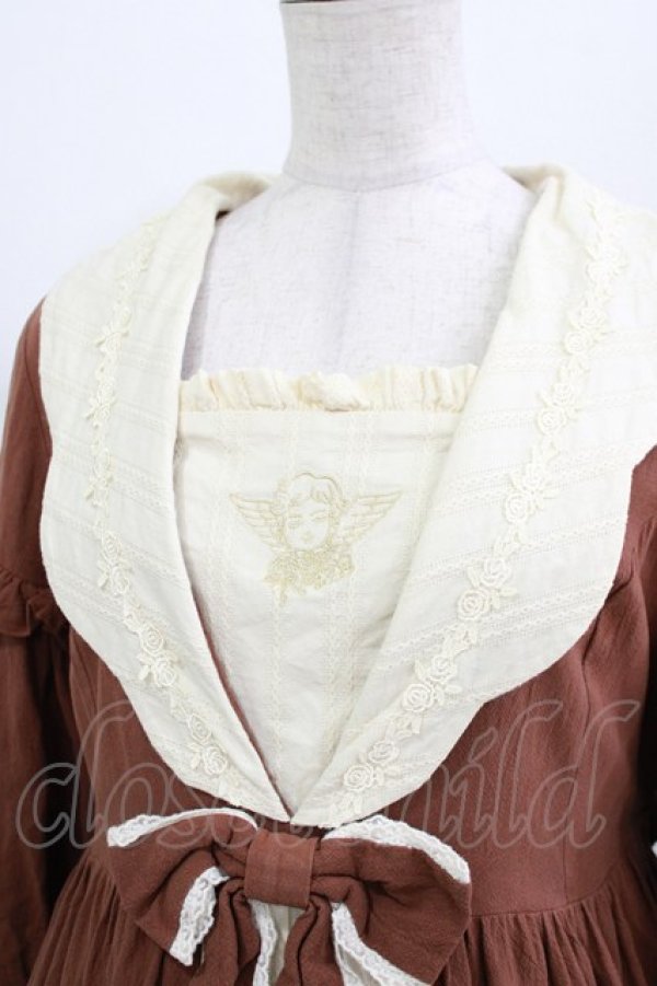 画像4: LilithEye（海外ロリータブランド） / ワンピース L ブラウン H-26-03-21-013-PU-OP-NS-ZH (4)