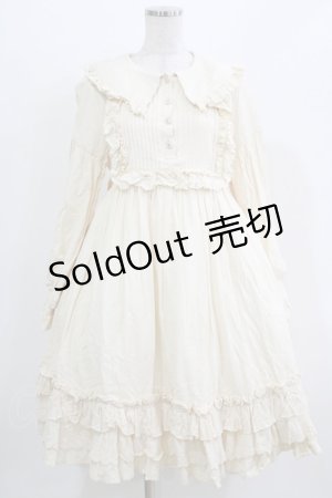 画像: LegoHouse（海外ロリータブランド） / ヨーク切替ワンピース L 生成り H-26-03-21-003-PU-OP-NS-ZH
