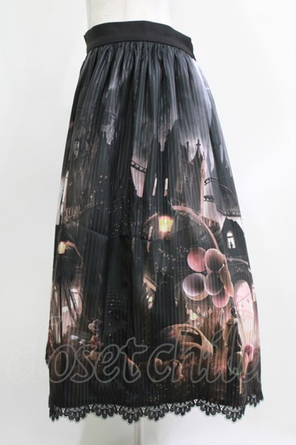 画像2: Lilith House（海外ロリータブランド） / Horrible Wonderland スカートセット XL ブラック H-26-03-21-018-EL-SK-NS-ZH (2)