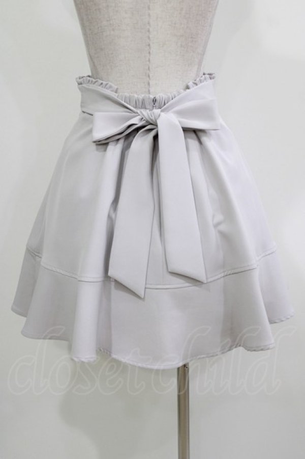 画像3: Ank Rouge / ハシゴリボンフレアースカート M グレー H-26-03-21-020-CA-SK-NS-ZH (3)