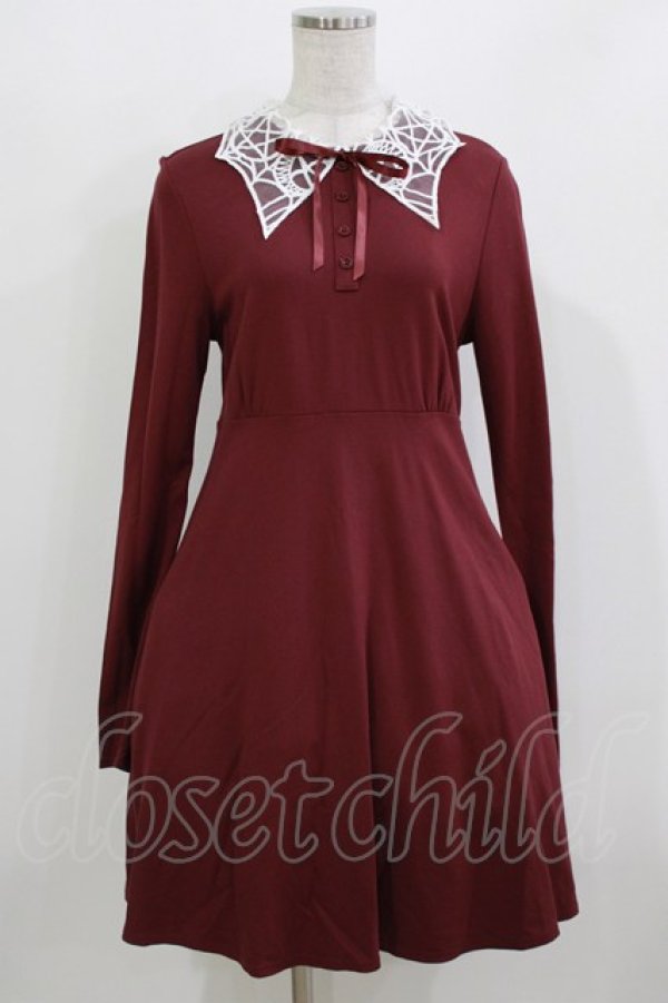 画像1: KILL STAR / Charmed School Dress M CRIMSON red H-26-03-22-025-SL-OP-KB-ZH (1)