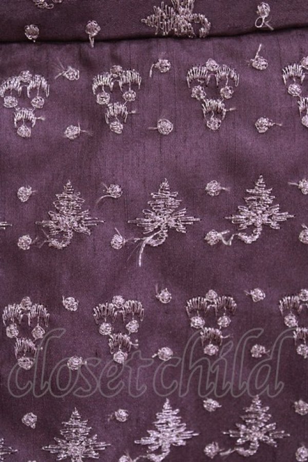 画像4: Jane Marple / グリッターエンブロイダリースカート  紫 H-26-03-22-027-JM-SK-KB-ZH (4)