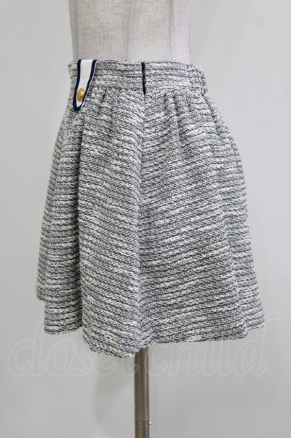 画像2: MILK / MILKツイードキュロット  ネイビー H-26-03-22-028-ML-PA-KB-ZH (2)