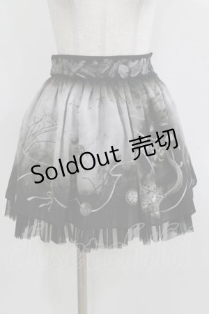 画像: abilletage / ヴィランズ柄シフォンスカート(ミニ) ミニ丈  H-26-03-22-030-GO-SK-KB-ZH