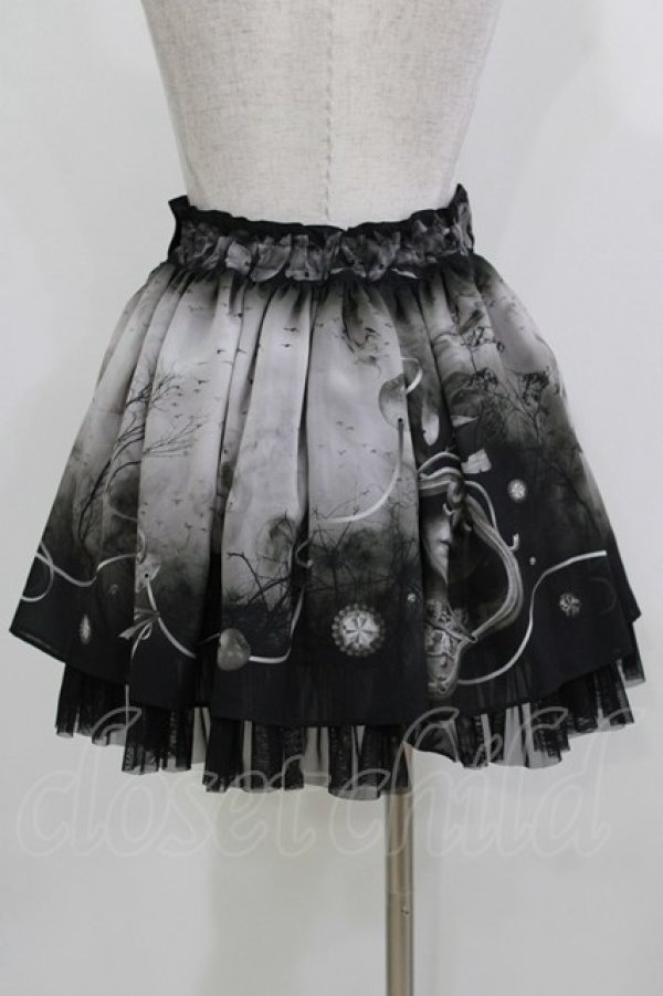 画像3: abilletage / ヴィランズ柄シフォンスカート(ミニ) ミニ丈  H-26-03-22-030-GO-SK-KB-ZH (3)