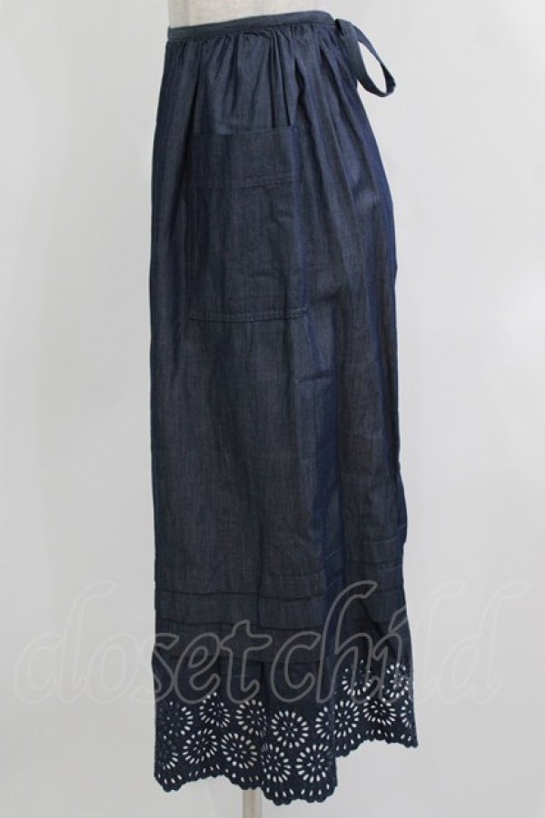 画像2: Jane Marple Dans Le Salon / ヴィンテージレースタブリエ  ネイビー H-26-03-22-033-JM-ZA-KB-ZH (2)