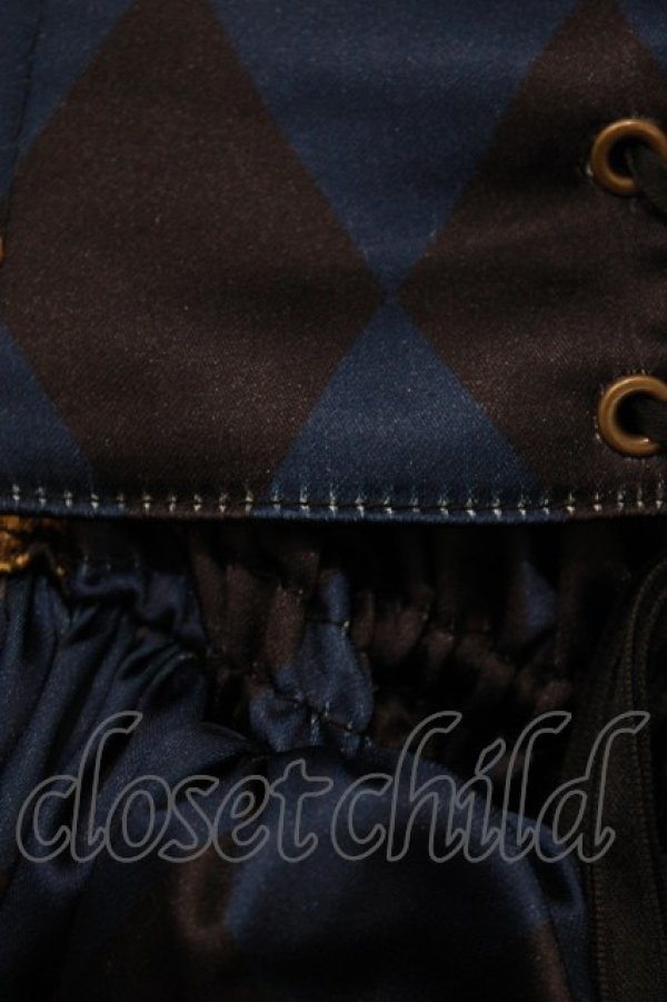画像5: ATELIER PIERROT / "Diamond Circus"ミニコルセットワンピース  紺 H-26-03-22-035-EL-OP-KB-ZH (5)