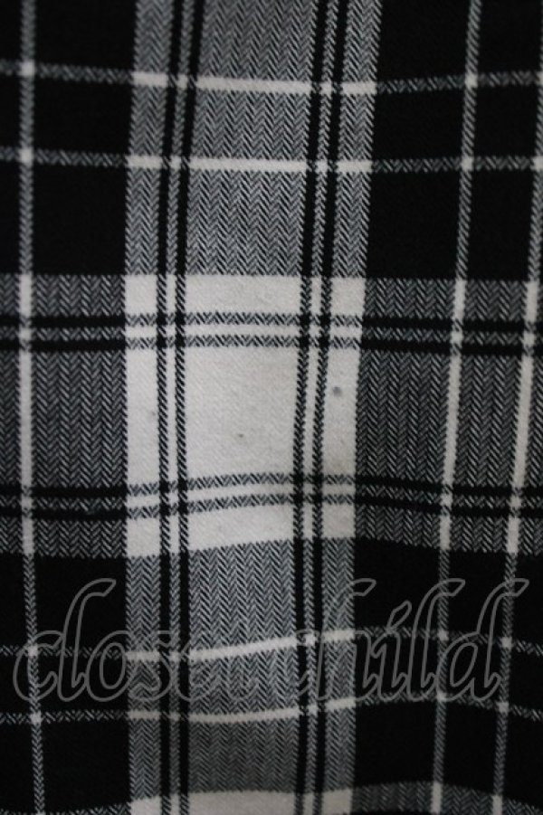 画像4: ALGONQUINS / チェックサルエルパンツ  オフ×ブラック H-26-03-22-040-AL-PA-KB-ZH (4)