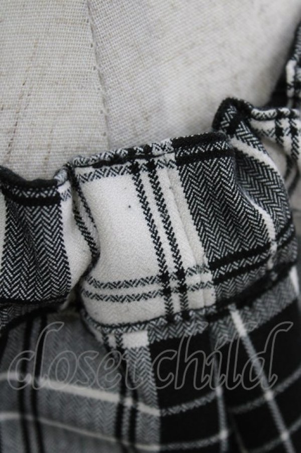 画像5: ALGONQUINS / チェックサルエルパンツ  オフ×ブラック H-26-03-22-040-AL-PA-KB-ZH (5)