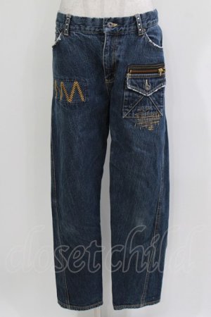 画像: Candy Stripper / デニムパンツ 3 青 H-26-03-22-041-PU-PA-AK-ZH