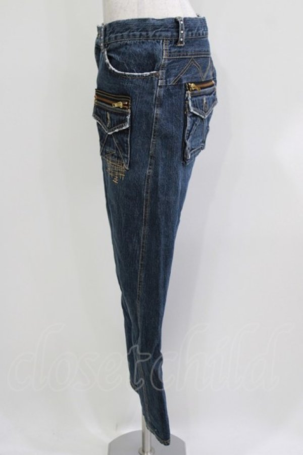 画像2: Candy Stripper / デニムパンツ 3 青 H-26-03-22-041-PU-PA-AK-ZH (2)