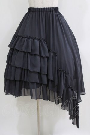 画像: Sheglit / アシンメトリーフリルスカート M グレー H-26-03-22-005-EL-PA-KB-ZH